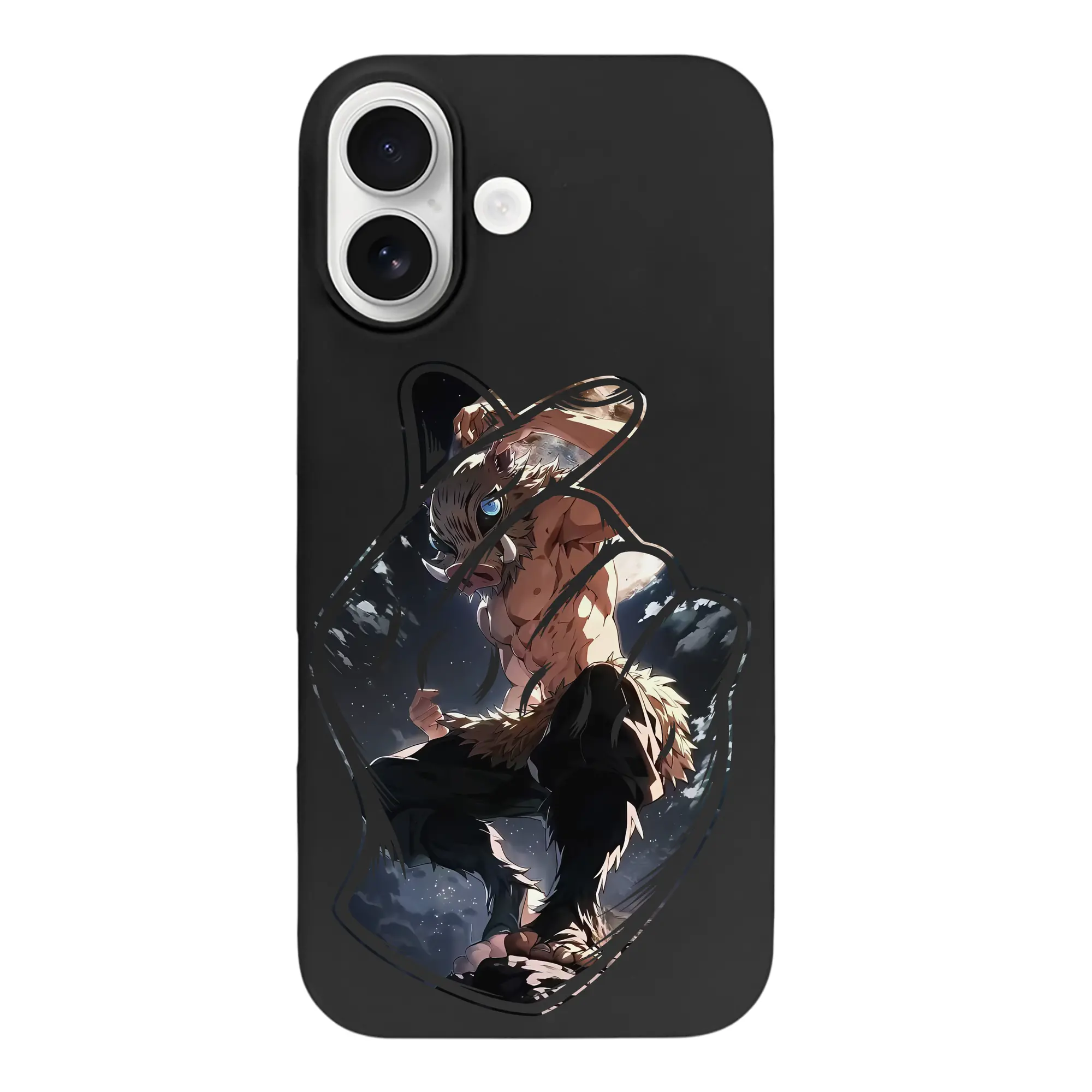 鬼滅の刃 グッズ,嘴平 伊之助 - iPhone 17 シリーズ シリコンケース 薄型 耐衝撃 指紋防止 ソフトタッチカバー 精密フィット 傷防止 保護ケース iPhone 17/17 Air/17 Pro/17 Pro Max 対応